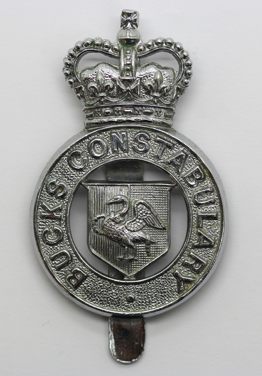 Buckinghamshire Constabulary Cap Badge - Queen's Crown