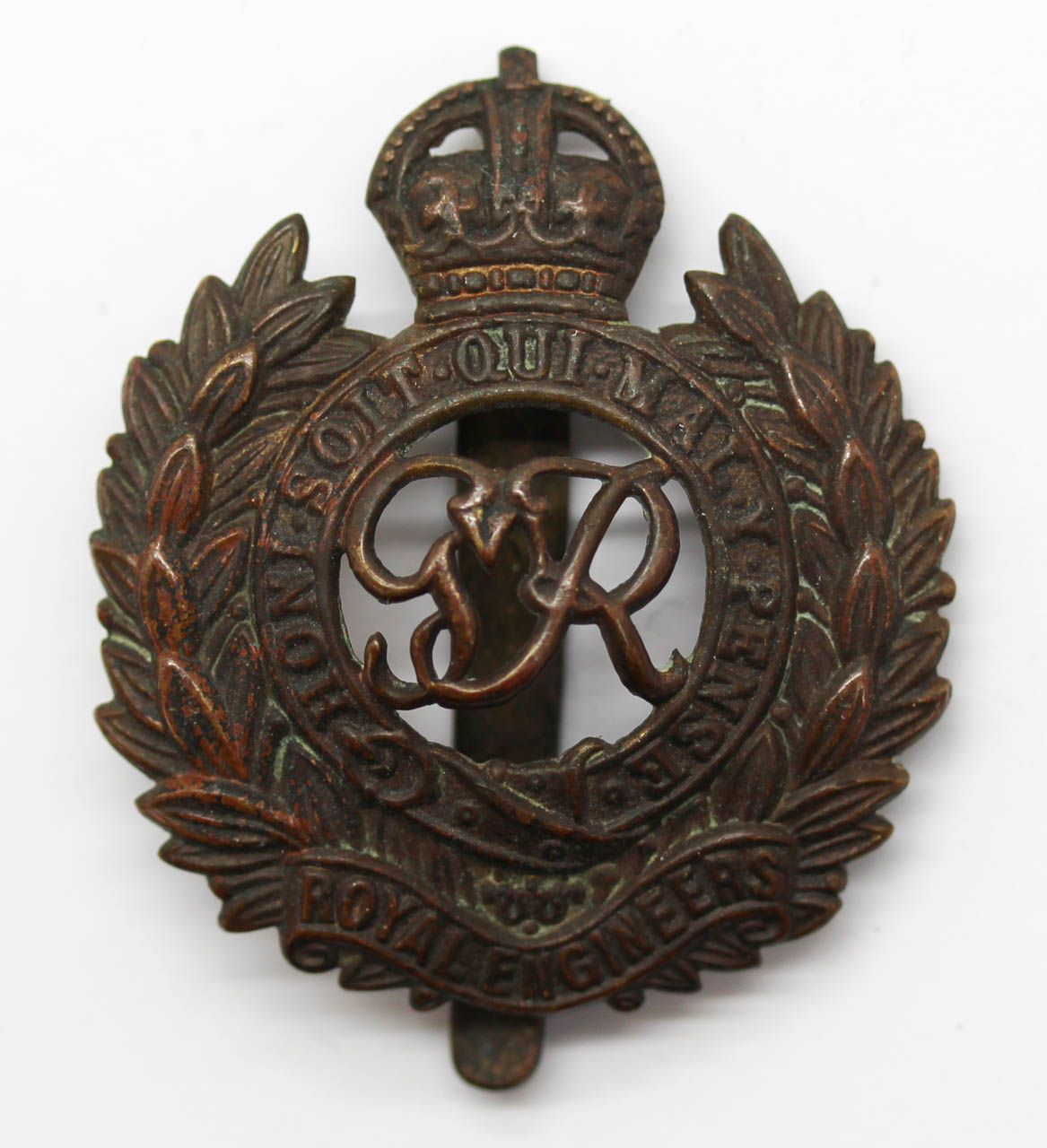 George VI Royal Engineers Cap Badge