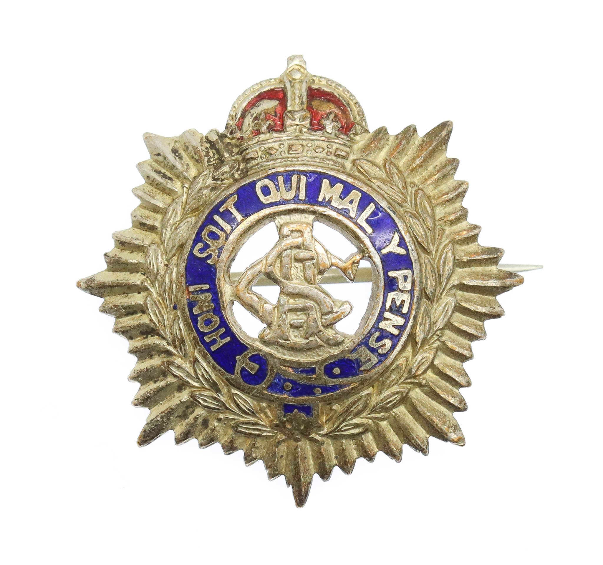 WW1 Army Service Corps (A.S.C.) Enamelled Sweetheart Brooch