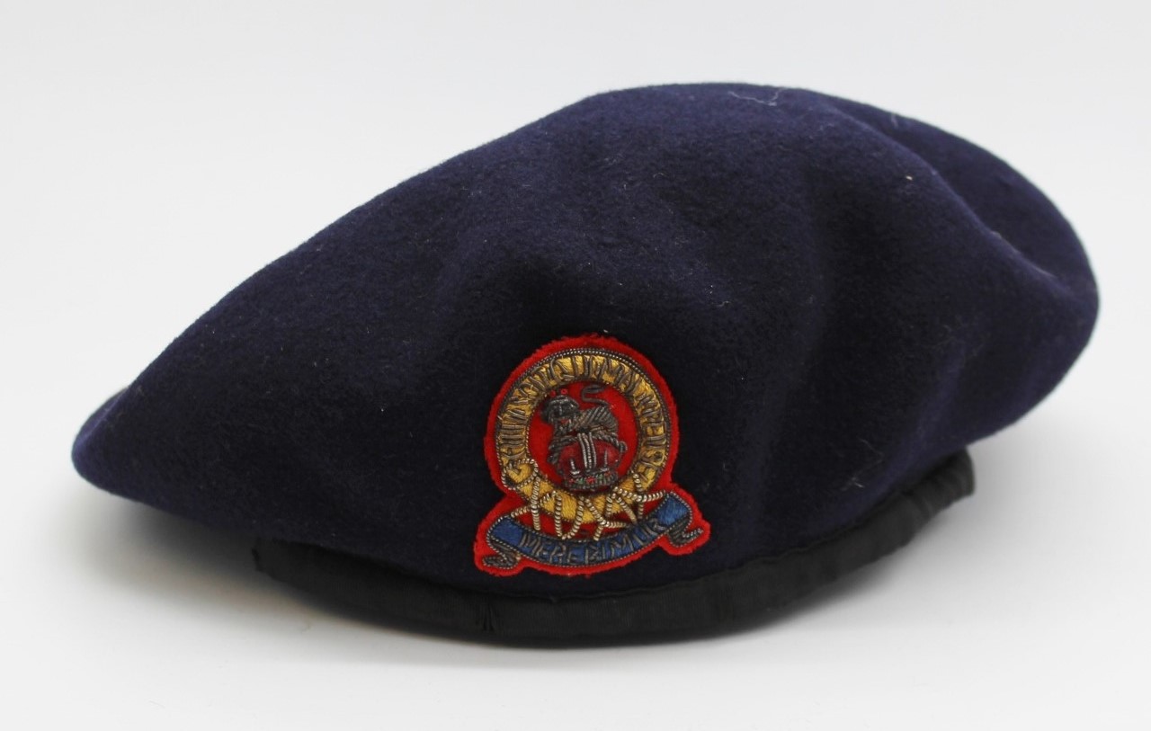 15th / 19th Hussars Officers Beret with Kings Crown Bullion Badge