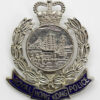 Royal Hong Kong Police Enamelled Cap Badge - Queen's Crown