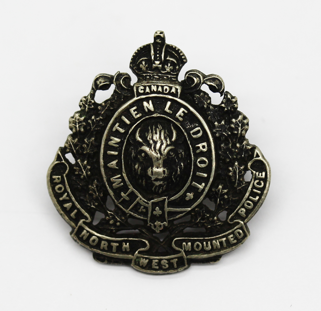 Rare Royal North West Mounted Police Canada Collar Badge (circa 1902-1915)