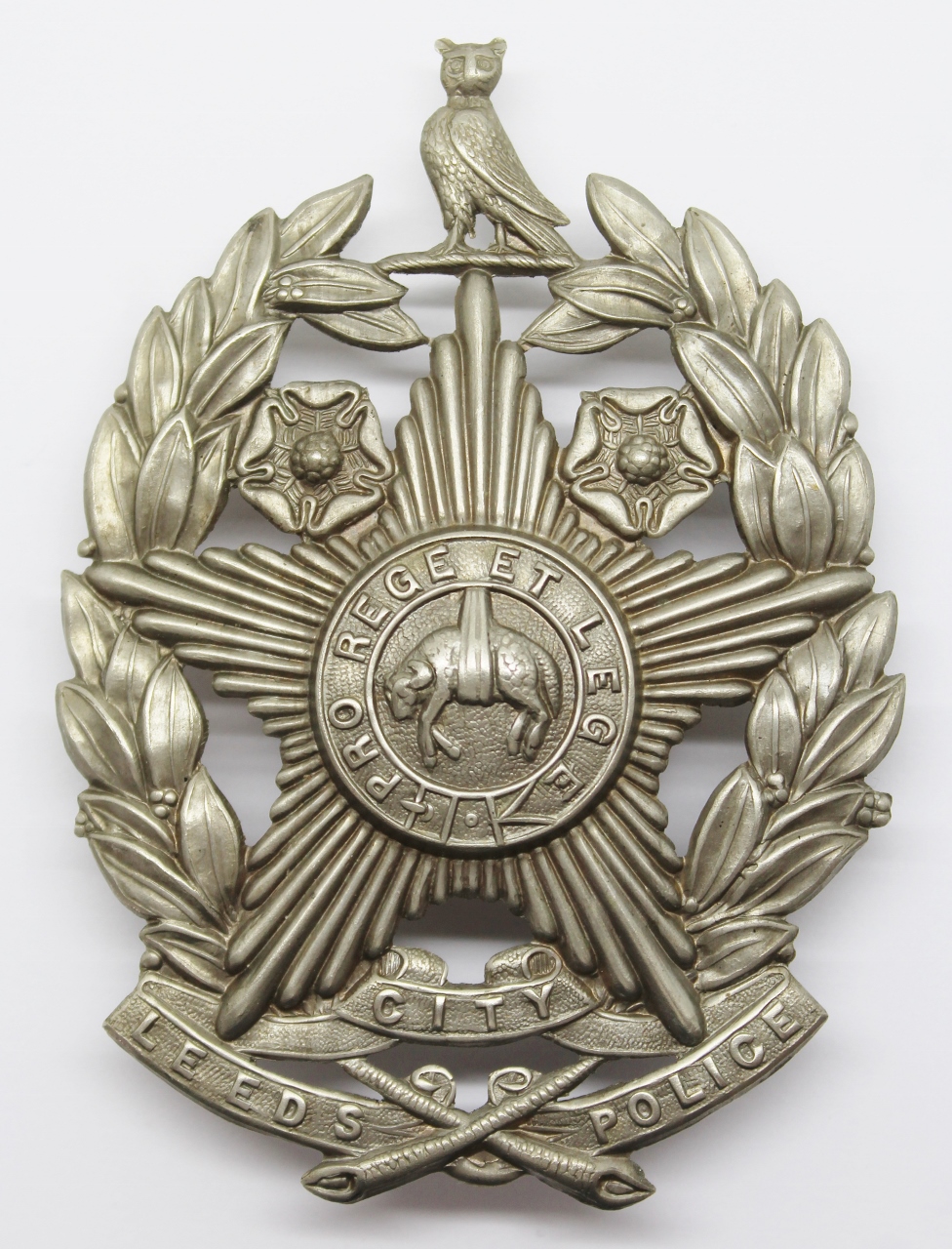 Leeds City Police Helmet Plate