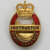 Civil Defence Instructor Enamelled Lapel Badge - Queen's Crown