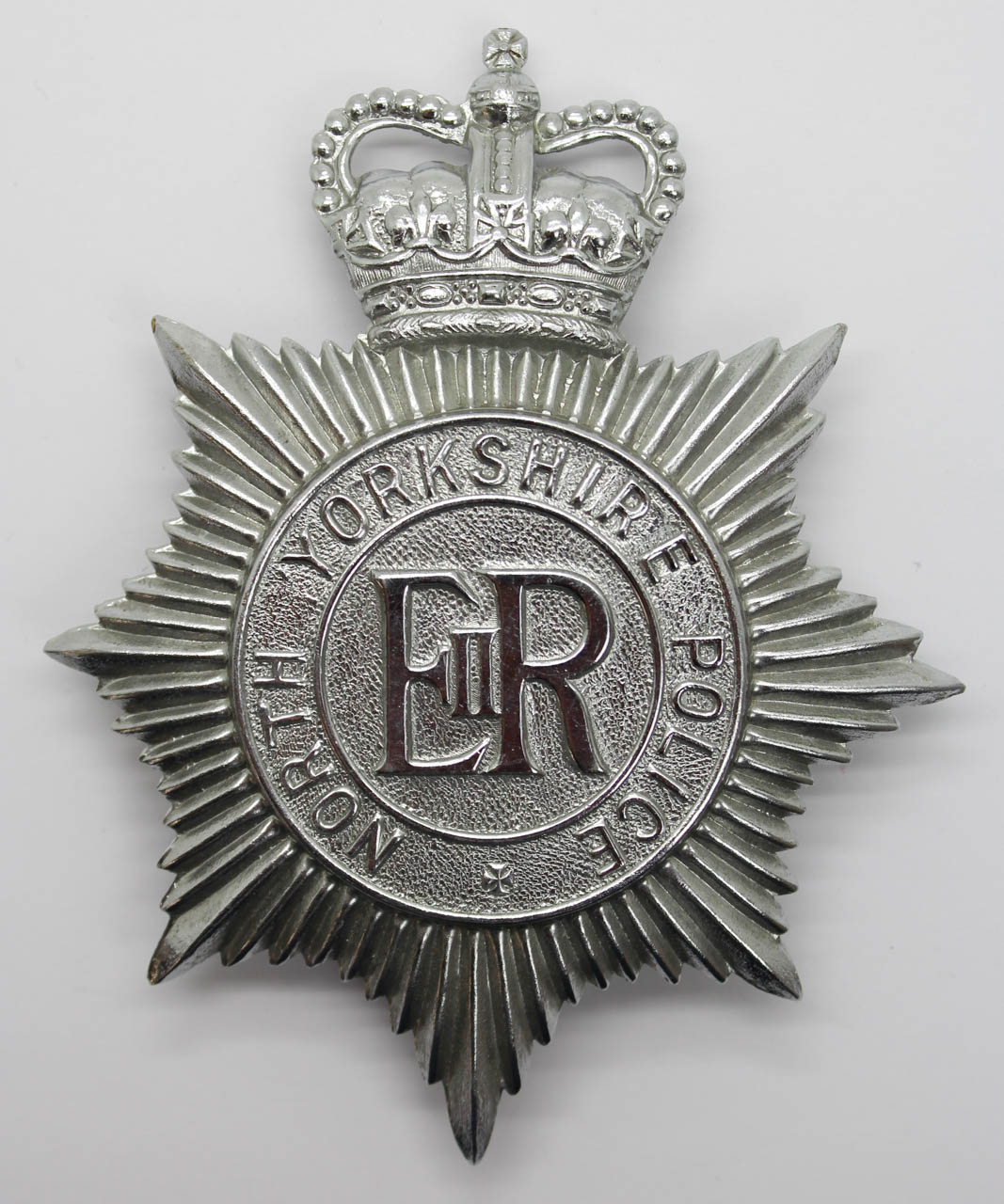 North Yorkshire Police Helmet Plate - Queen's Crown