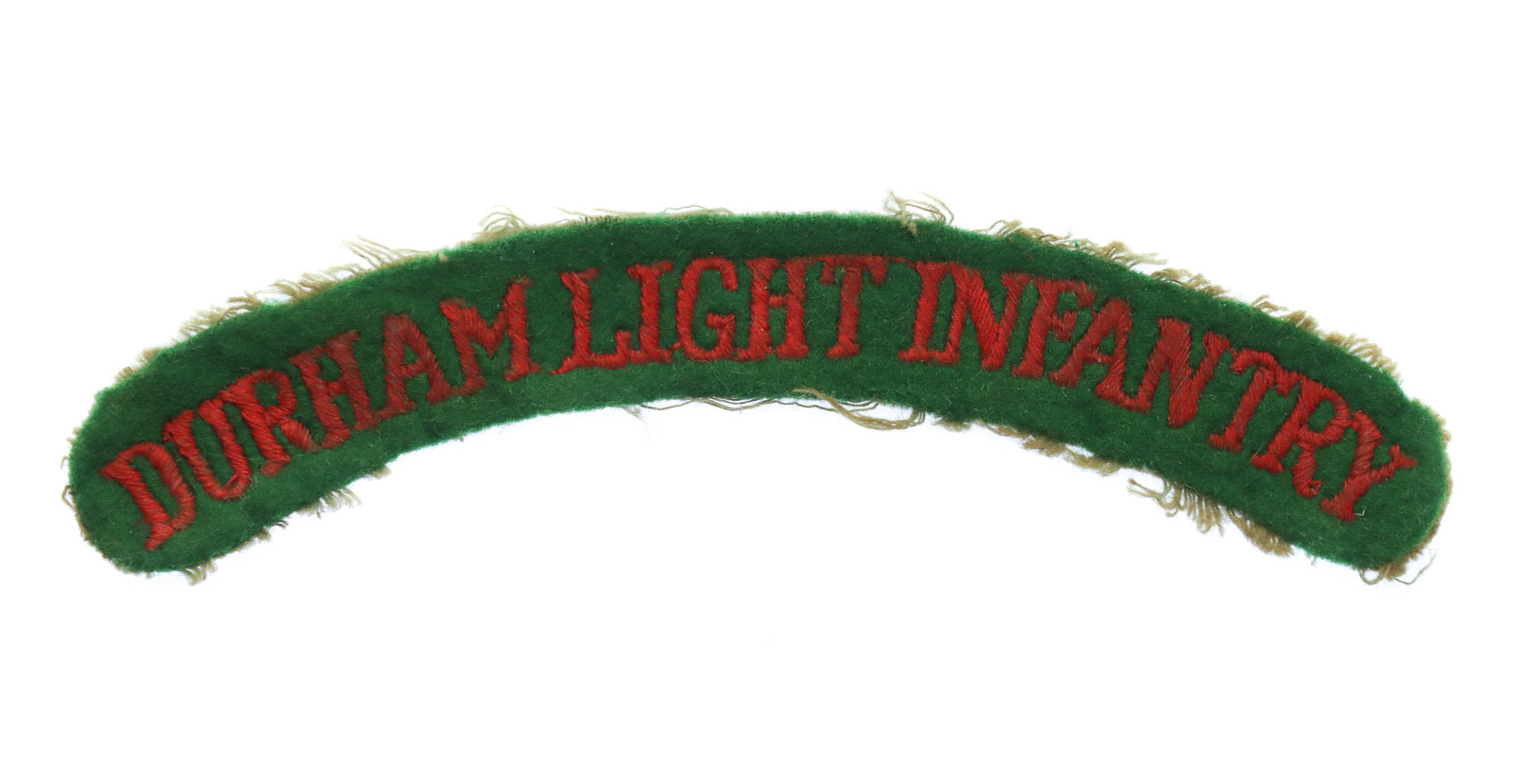 WW2 16th Bn. Durham Light Infantry (DURHAM LIGHT INFANTRY) Cloth Shoulder Title