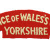 Prince of Wales's Own Regiment of Yorkshire (PRINCE OF WALE'S OWN/YORKSHIRE) Cloth Shoulder Title