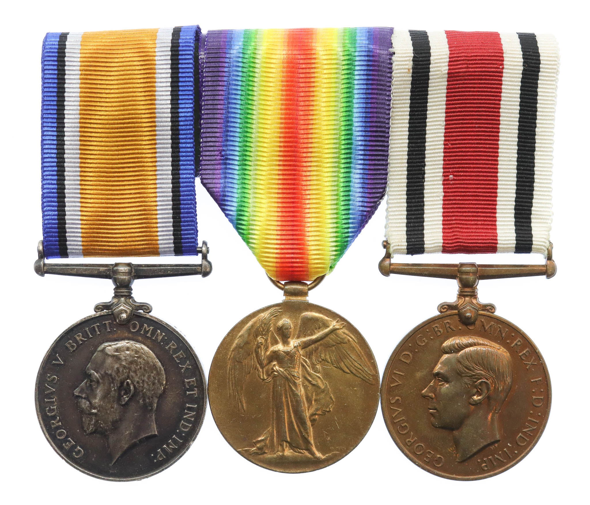WW1 British War Medal, Victory Medal and George VI Special Constabulary Long Service Medal Group of Three - Gnr. R.M. Cooper, Royal Artillery