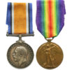 WW1 British War & Victory Medal Pair - Pte. T. Reaney, 1/4th Bn. King's Own Yorkshire Light Infantry - Wounded (Gassed July 1917)