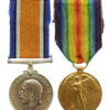 WW1 British War & Victory Medal Pair - Cpl. W. Cuthbert, 90th Coy, Machine Gun Corps - K.I.A. (Somme, 3/7/16)