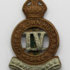 4th Queen's Own Hussars Cap Badge - King's Crown