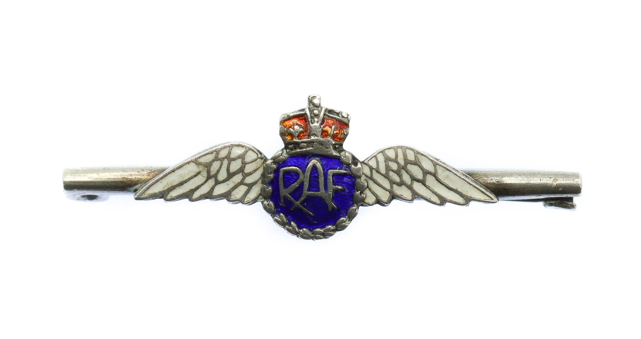 Royal Air Force Silver & Enamel Sweetheart Brooch/Tie Pin