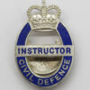 Civil Defence Instructor Enamelled Lapel Badge - Queen's Crown
