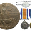 WW1 British War Medal, Victory Medal and Memorial Plaque - L.Cpl. T. Holt, 7th Bn. Loyal North Lancashire Regiment - Died of Wounds