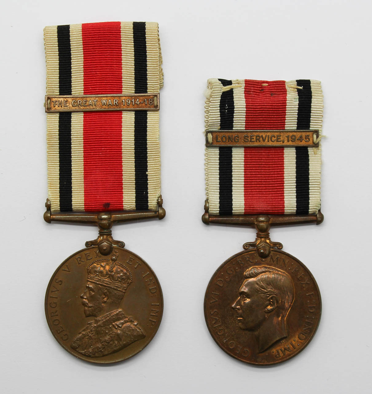 Father & Son Special Constabulary Long Service Medals - Stickels Family
