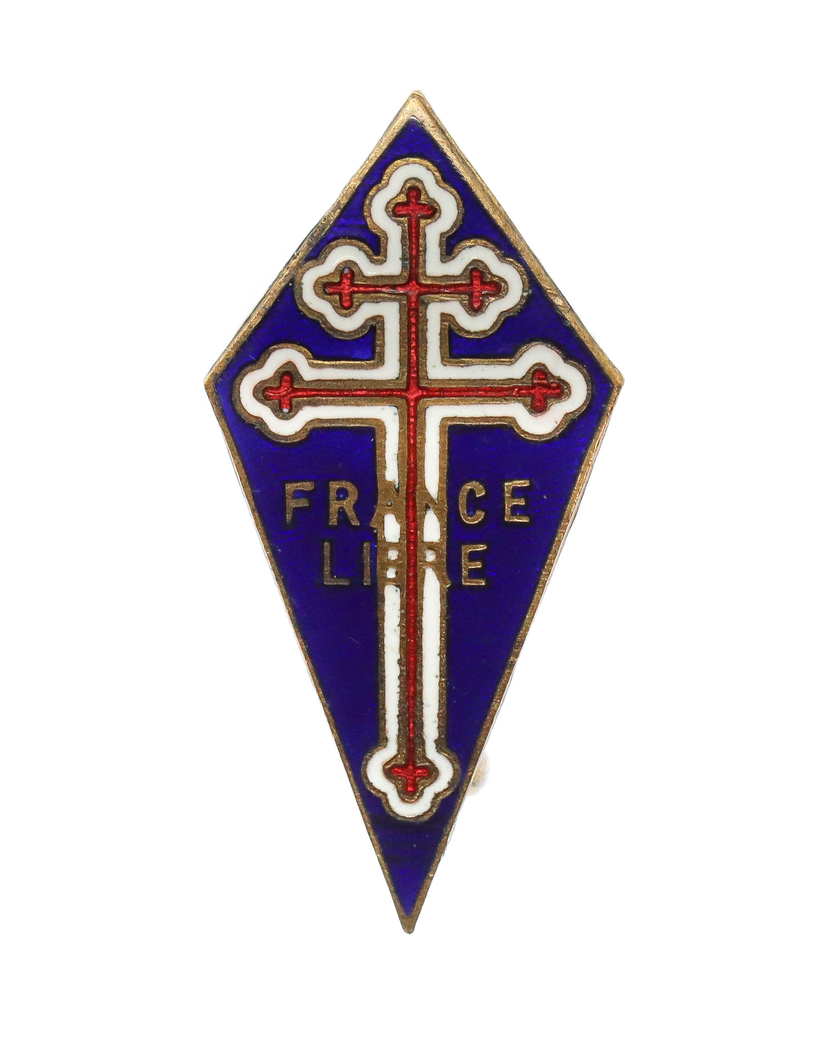 WW2 Free French Forces (France Libre) Enamelled Lapel Badge