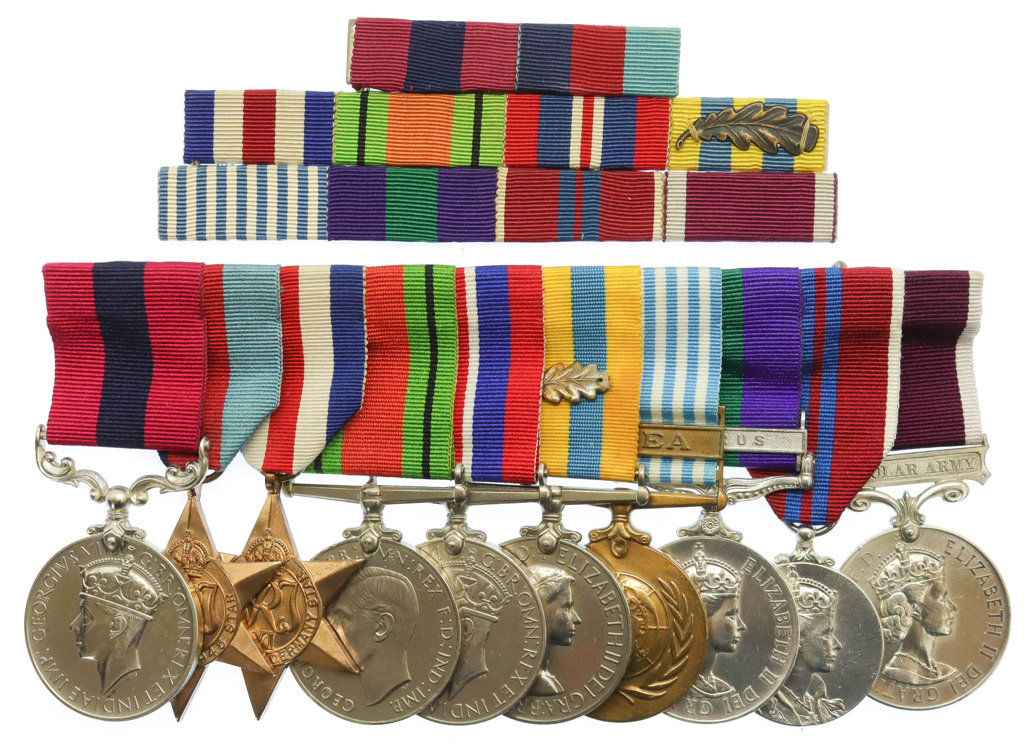 Superb WW2 'Dunkirk 1940' D.C.M. (Immediate) and Korea M.I.D. Medal Group of Ten - Regimental Sergeant-Major W. J. 'Bill' Gilchrist, Irish Guards (later Norfolk Regiment)