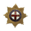 Coldstream Guards Brass & Enamel Sweetheart Brooch