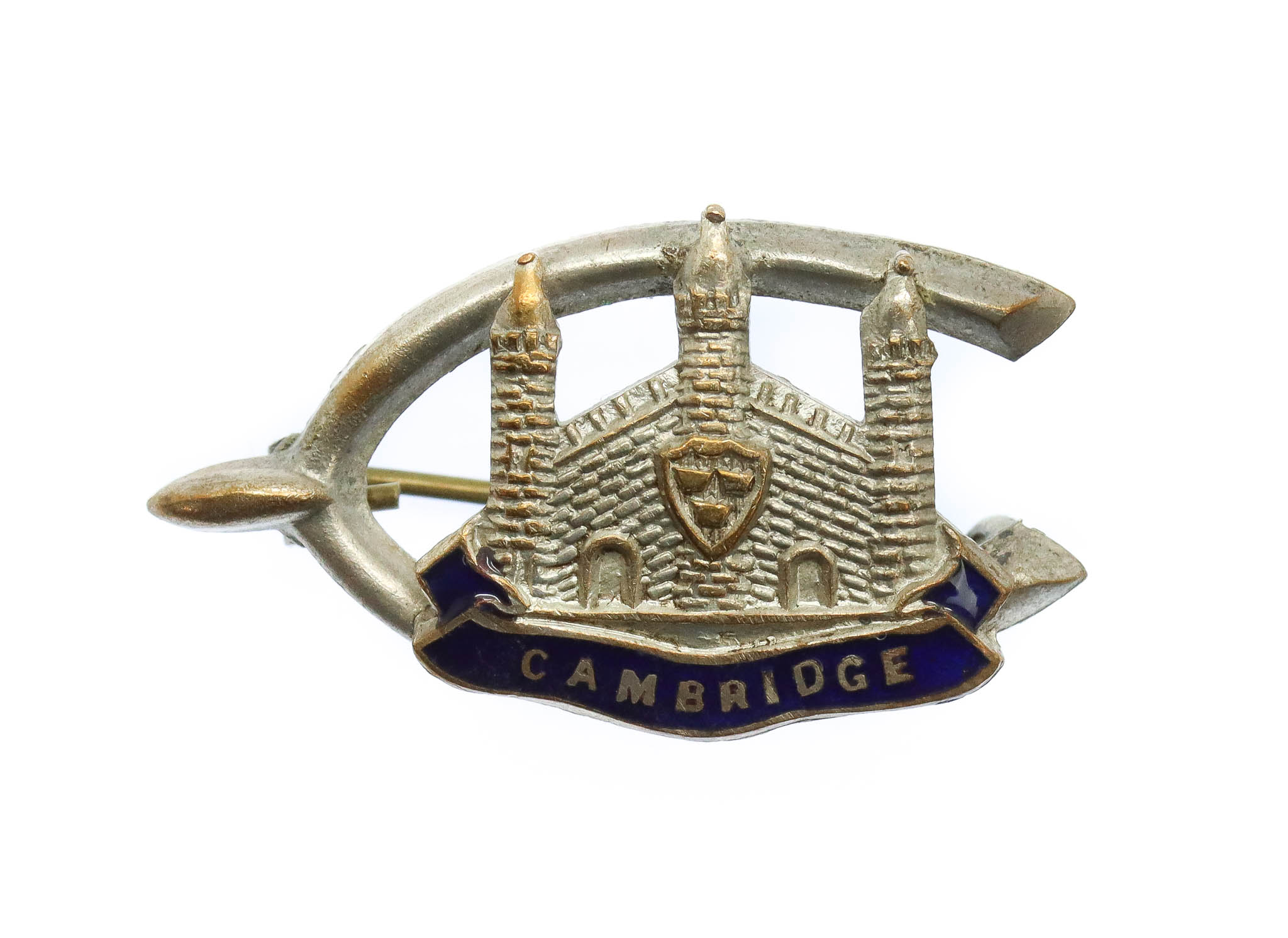 Cambridgeshire Regiment Enamelled Sweetheart Brooch
