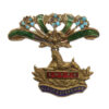 Gloucestershire Regiment Brass & Enamel Sweetheart Brooch