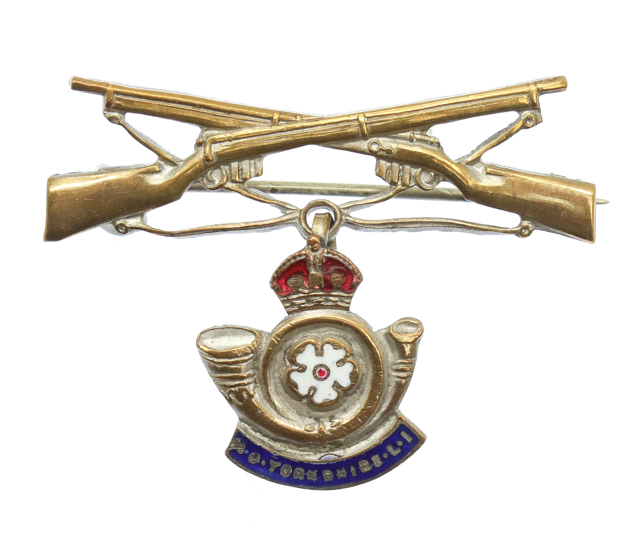 King's Own Yorkshire Light Infantry (K.O.Y.L.I.) Sweetheart Brooch