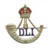 Durham Light Infantry (D.L.I.) Enamelled Sweetheart Brooch - King's Crown