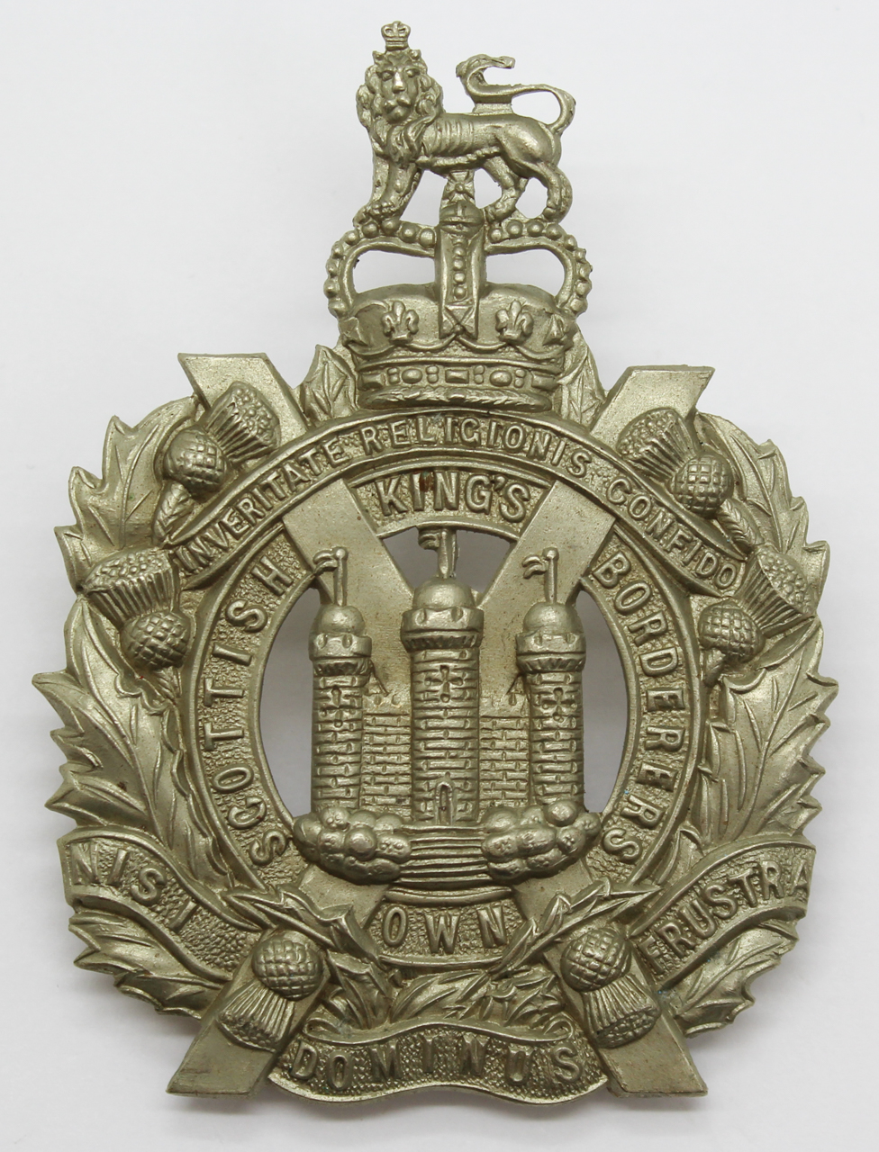 King's Own Scottish Borderers (K.O.S.B.) Cap Badge - Queen's Crown