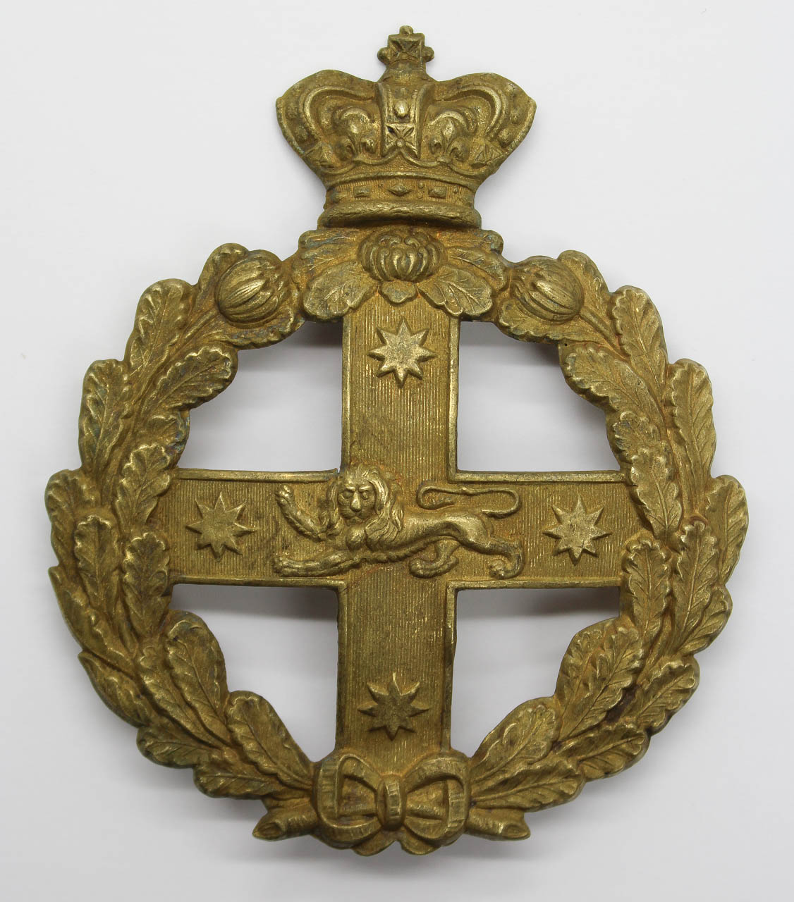 Victorian New South Wales Defence Force (Australia) Helmet Plate