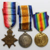 WW1 1914-15 Star Medal Trio - Sjt. E. Oates, East Africa Medical Service
