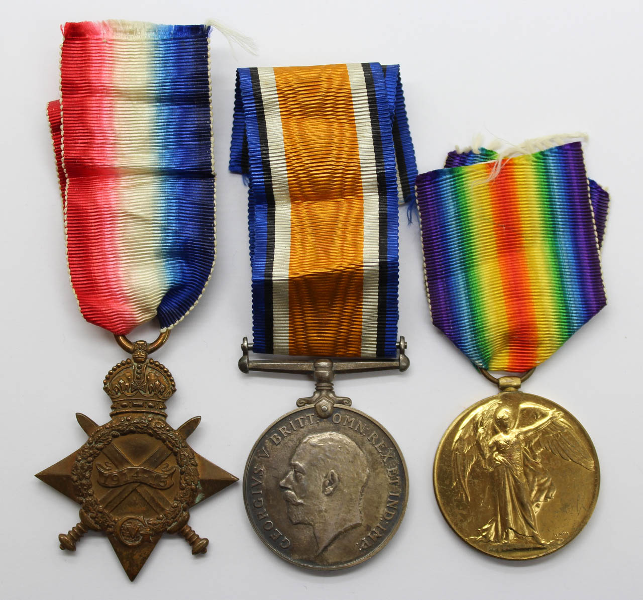 WW1 1914-15 Star Medal Trio - Sjt. E. Oates, East Africa Medical Service