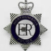 Northumbria Police Senior Officer's Enamelled Cap Badge - Queen's Crown