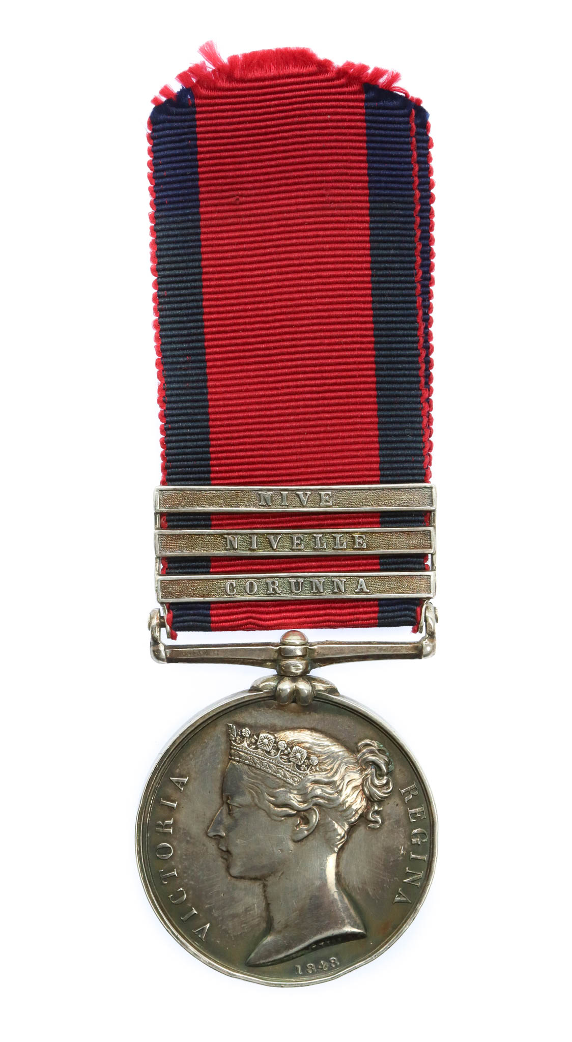 Military General Service Medal 1793-1814 (Clasps - Corunna, Nivelle, Nive) - G. Jeans, 1st Foot Guards