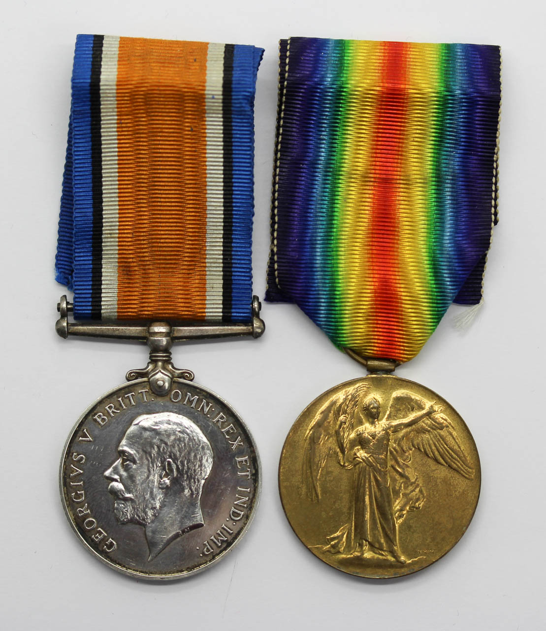WW1 British War & Victory Medal Pair - C. Sjt. F.V. Ashforth, 8th Bn. (Leeds Rifles) West Yorkshire Regiment - Died 21/04/18