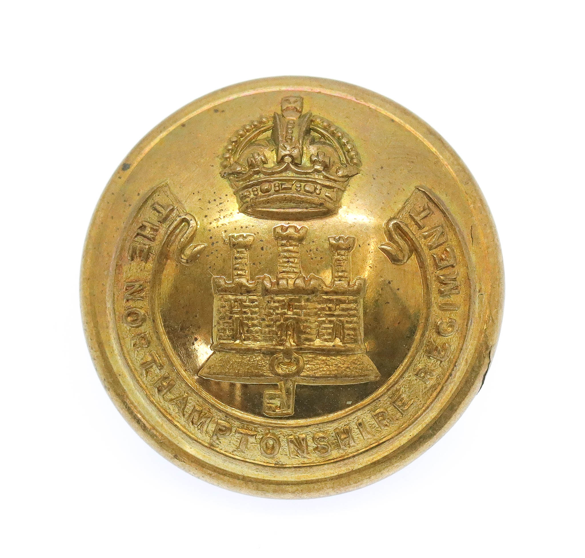 Northamptonshire Regiment Officer's Button - King's Crown (26mm)