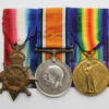 WW1 1914-15 Star, British War & Victory Medal Trio - Pte. A. Rothwell, 8th Bn. (Leeds Rifles) West Yorkshire Regiment - Died of Wounds (Age 17)