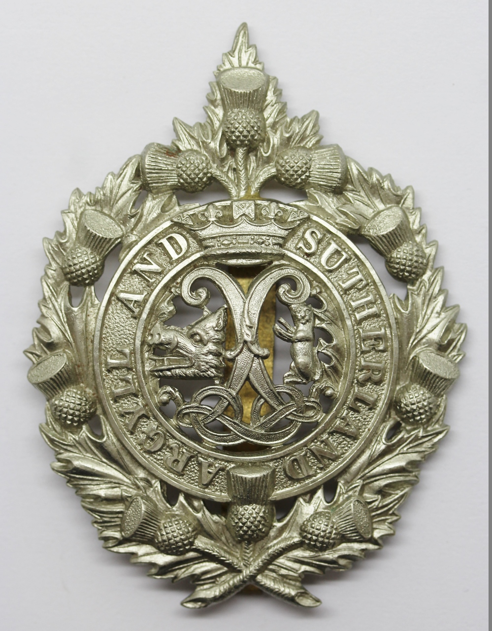 Argyll & Sutherland Highlanders Fretted Out Pagri Badge