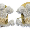 Pair of Royal Hussars Anodised (Staybrite) Collar Badges