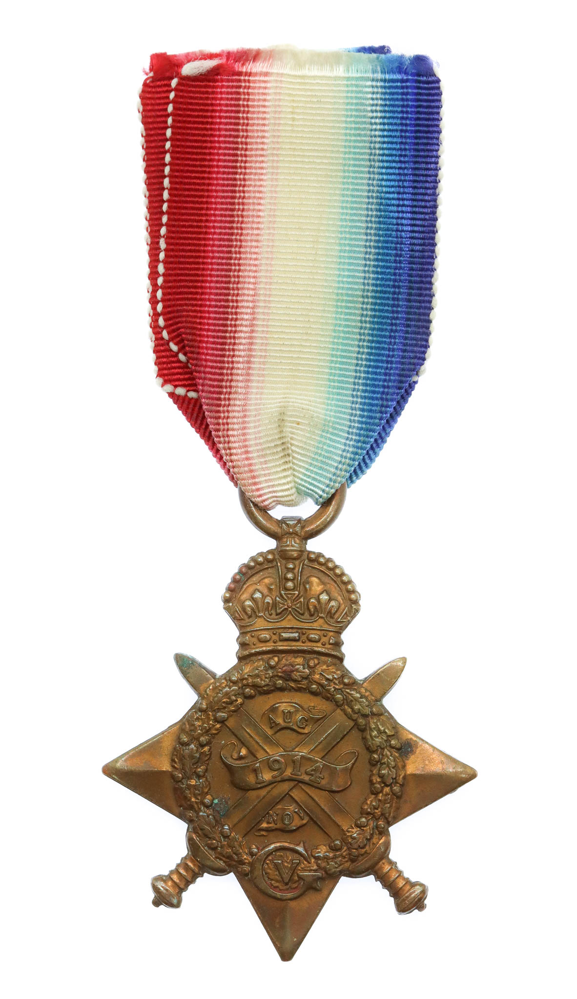 WW1 1914 Mons Star - Dvr. P. Evans, Royal Engineers