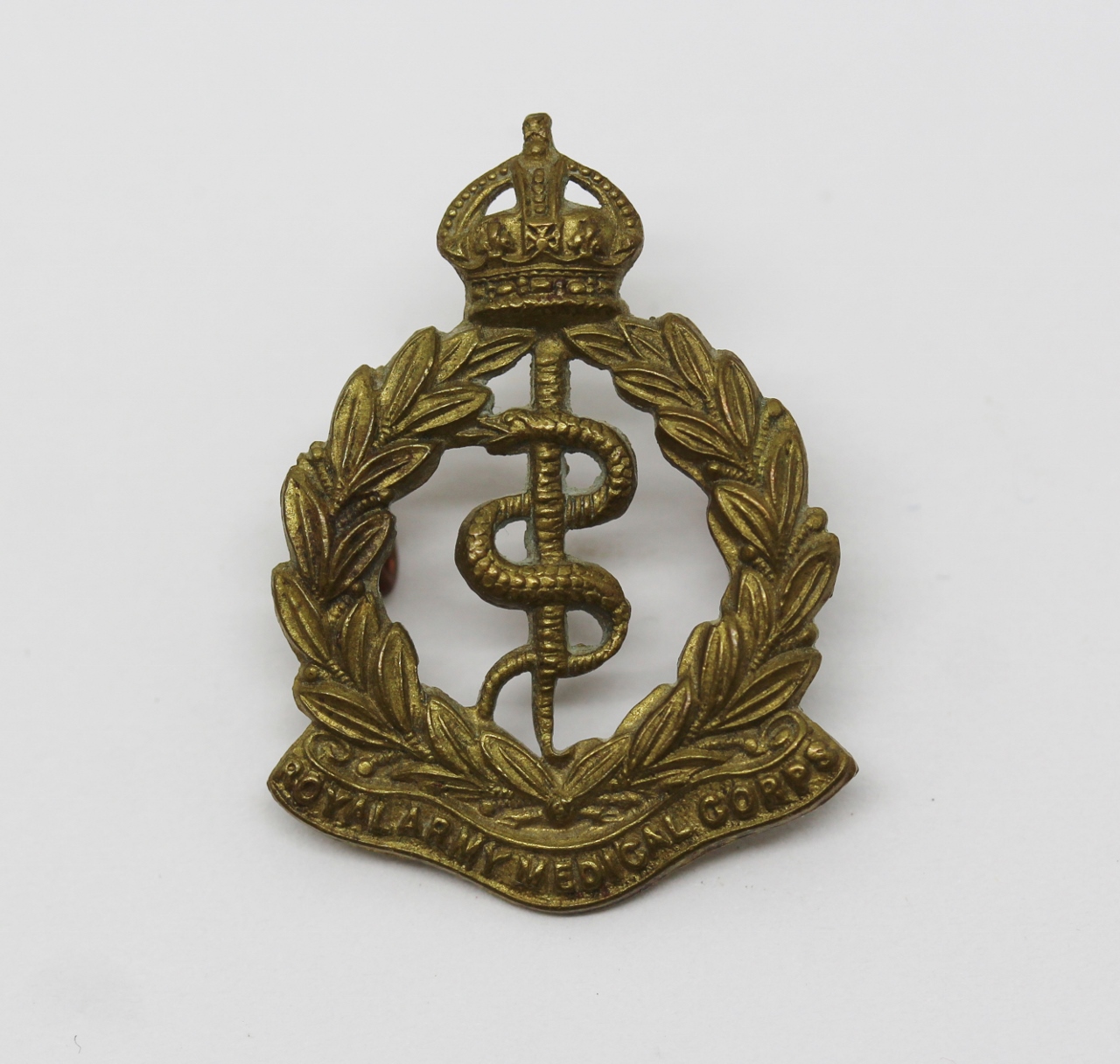 Royal Army Medical Corps (R.A.M.C.) Collar Badge - King's Crown