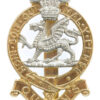 Queen's Royal Regiment Anodised (Staybrite) Cap Badge