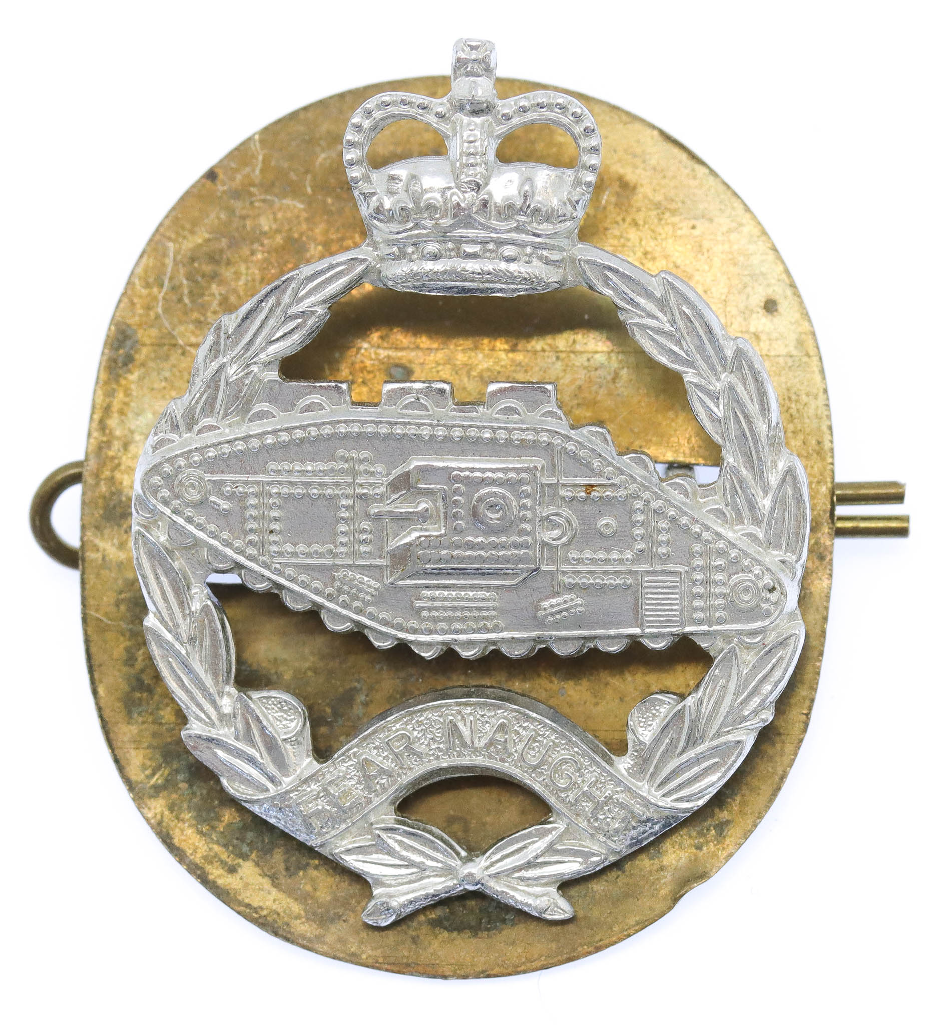 Royal Tank Regiment Anodised (Staybrite) Cap Badge