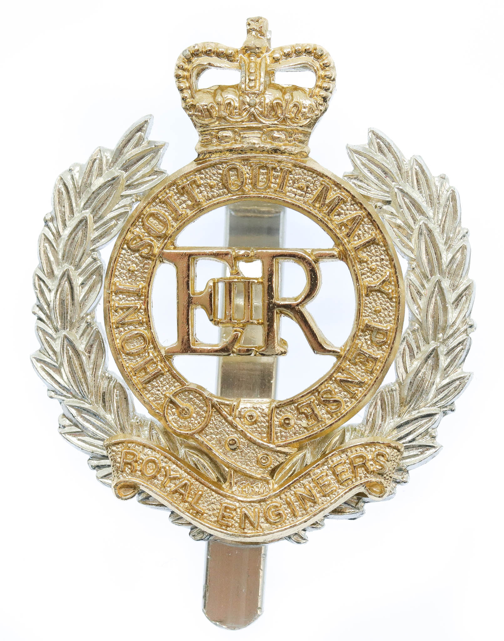 Royal Engineers Anodised (Staybrite) Cap Badge