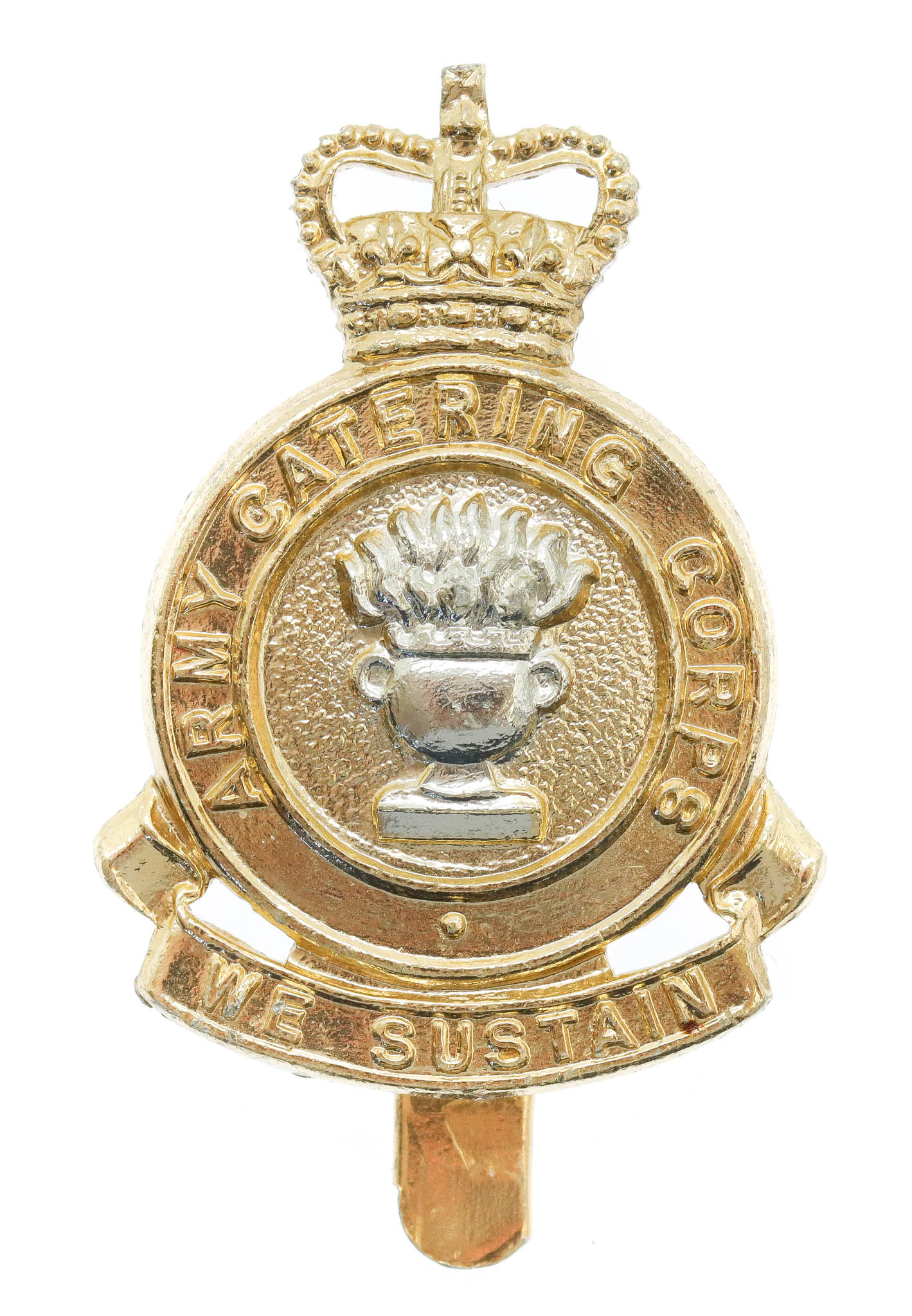 Army Catering Corps  Anodised (Staybrite) Cap Badge