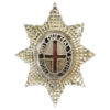 Coldstream Guards 1985 Hallmarked Silver Officer's Dress Cap Badge