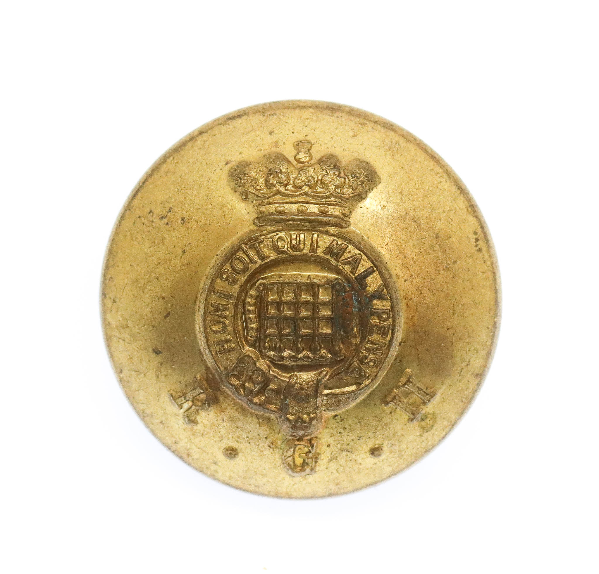 Royal Gloucestershire Hussars Officer's Button (24mm)