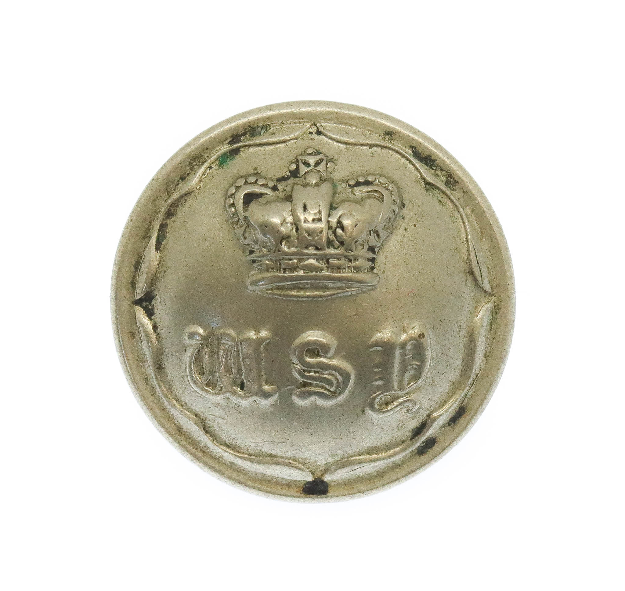 Victorian West Somerset Yeomanry White Metal Button (20mm)