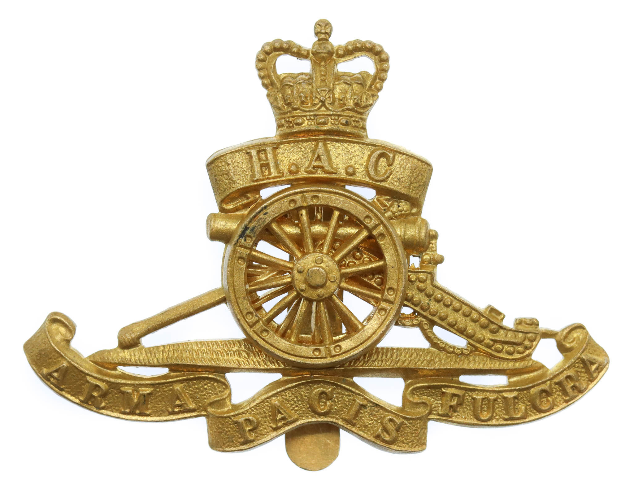 Honourable Artillery Company (H.A.C.) Cap Badge - Queen's Crown