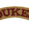 South African Cape Town Rifles (DUKES) Cloth Shoulder Title