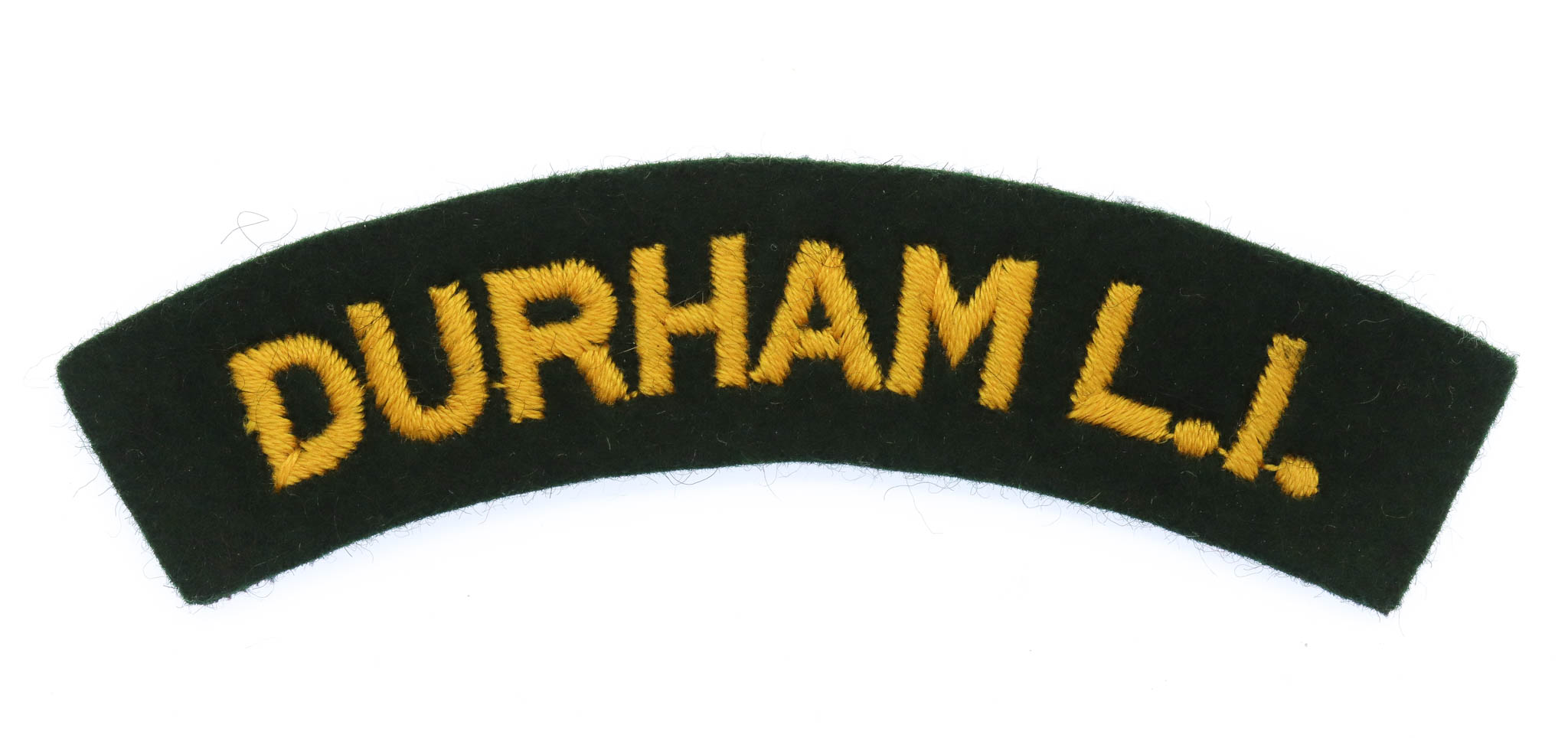 Durham Light Infantry (DURHAM L.I.) Cloth Shoulder Title