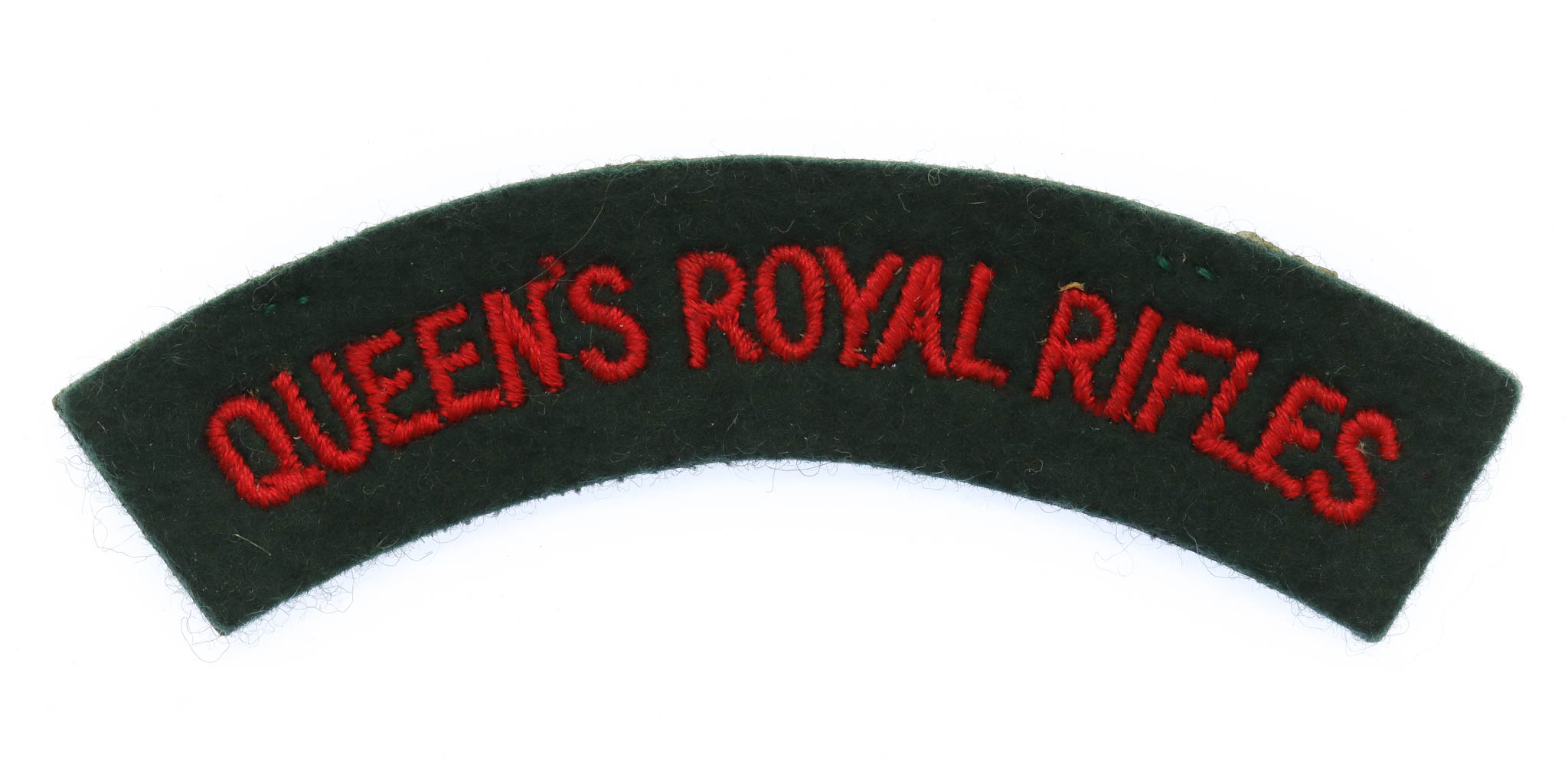 Queen's Royal Rifles (QUEEN'S ROYAL RIFLES) Cloth Shoulder Title